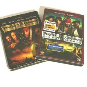 PIRATES OF THE CARIBBEAN 2 DISC BLU-RAY DVD  SET